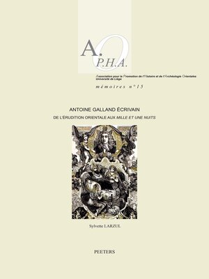 cover image of Antoine Galland ecrivain